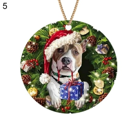 

IOAOAI Pendant Xmas Pendant Wide Application Unique Modern Home Christmas Puppy Hanging Tag for Household