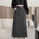 thumbnail image 2 of Falda larga ajustada a la cadera con abertura lateral y cintura alta para mujer de GreysuitSkirt Otoño/Invierno 2024, 2 of 5