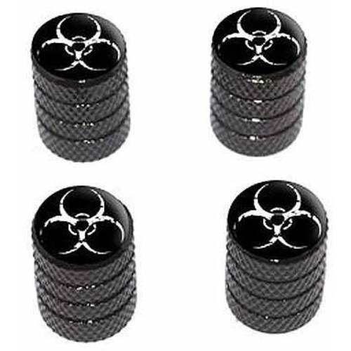 Zombie Outbreak Biohazard White Tire Rim Wheel Aluminum Valve Stem Caps ...