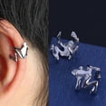 thumbnail image 4 of De Pendientes De Cartílago Sin Piercing Para La Oreja, Abrazo Divertido, Animal, Vintage, Punk, Regalo Para Mujeres, Niñas, Hombres Y Niños 4 Uds Guardurnaity AP005571-00, 4 of 6
