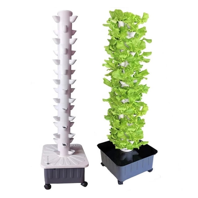 DIY Balcony Hydroponic Growing System Detachable PP Colonization Cups Home Garden Farm Greenhouse Vertical Tower Planters ,Easy to Use