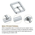 thumbnail image 3 of Uxcell 4Pack 0.75" Single Prong Belt Buckle Oval Center Bar Buckles for Belt, Silver, 3 of 6