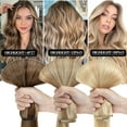 thumbnail image 5 of Benehair Clip One Piece Human Hair Extensions 100% Remy Hair Weft 3/4 Full Head Invisible Straight Blonde, 5 of 11