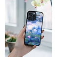 thumbnail image 5 of WIRESTER Shockproof Soft Rubber Cover Case for Apple iPhone 15 Pro Max 6.7" 2023 (NOT FIT Apple iPhone 15 Pro 6.1" 2023), Claude Monet Water Lilies, 5 of 5
