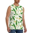 thumbnail image 2 of Daiia Tulips Flowers Printed Men's Tank Tops,Casual Soft Sleeveless Gym Muscle Shirts Bodybuilding Tee-Medium, 2 of 8