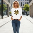 thumbnail image 5 of St. Patrick's Day T-Shirt for Women Leopard Print Shamrock Graphic Crewneck Long Sleeve Soft Relaxed Fit Festive Holiday Clover Graphic Tee, 5 of 7