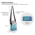 thumbnail image 6 of HELLHERO Skull Galaxy Lightning 2 Zippers Women Messenger Bag Polyester for Women, 6 of 7