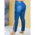 thumbnail image 4 of Jeans Talla Extra Delgados Cinta Lateral Rosegal Vaqueros de talla grande, 4 of 5