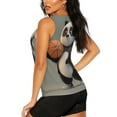 thumbnail image 3 of Rocae Cartoon Pandas Basketball for Women's Workout Tank Top Sleeveless Tops Athletic Tank Tops for Women-X-Large, 3 of 7