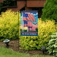 thumbnail image 4 of Briarwood Lane Waving American Flags Welcome Garden Flag, 4 of 4
