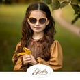 thumbnail image 4 of Giselle Cat Eye Rhinestone Kids Retro Sunglasses for Teens Girls Children Age 6-14 Trendy Glasses, 4 of 7