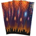 thumbnail image 3 of Dreamtimes City Fireworks Kitchen Towels 18x28inch Ultra Soft Absorbent Quick Drying Kitchen Dish Towels Washable Cleaning Cloths Hand Towels Tea and Bar Towels, 6 Pack, 3 of 7