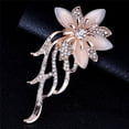 thumbnail image 7 of Racing Butterfly Opal Flower Brooch Rhinestone Crystal Brooch Pin Wedding Party Women Jewelry, 7 of 7