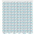 thumbnail image 3 of Ambesonne Shark Shower Curtain, Dangerous Deep Seas, 69"Wx70"L, Blue Navy Blue Grey, 3 of 3