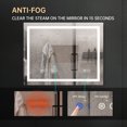 thumbnail image 4 of YYAO Led Bathroom Mirror with Lighted Vanity Mirror, Wall-Mounted Anti-Fog Dimmable Mirror, 4 of 7
