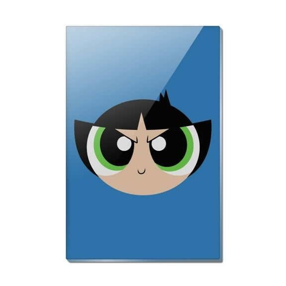 Powerpuff Girls Buttercup Head Rectangle Acrylic Fridge Refrigerator Magnet