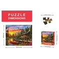 thumbnail image 3 of Springbok 1000 Piece Cabin Evening Sunset Jigsaw Puzzle for Adults, 3 of 8
