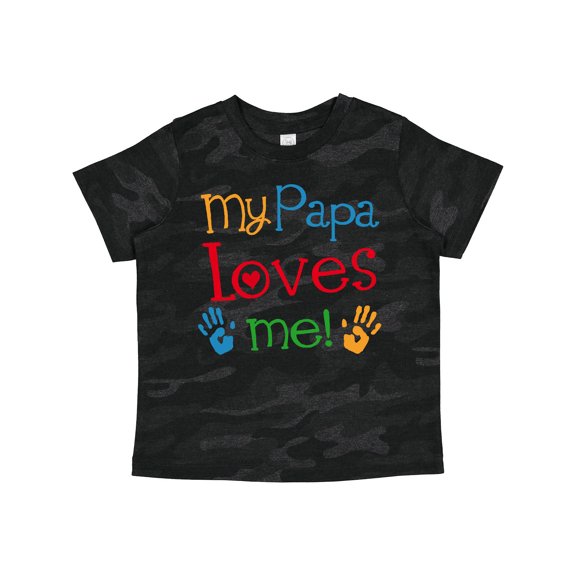 Inktastic My Papa Loves Me Boys or Girls Toddler T-Shirt