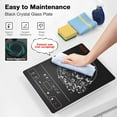 thumbnail image 6 of VBGK Single Burner Electric Cooktop,1800W Electric Stove Top Portable Cooktop LED Touch Control,8 Power Levels, Kids Lock, 6 of 9