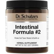 Dr. Schulze's Intestinal Formula #2 Colon Cleanse Detox, Removing Toxins and Poisons, Herbal Supplements - 8 Oz. Jar