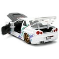 thumbnail image 4 of 2002 Nissan Skyline GT-R (R34) RHD (Right Hand Drive) "HKS Power" White with Carbon Hood and Graphics "JDM Tuners" Series 1/24 Diecast Model Car by Jada, 4 of 5
