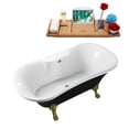 thumbnail image 2 of 68" Streamline N103BGL-BGL Clawfoot Tub and Tray With External Drain, 2 of 9