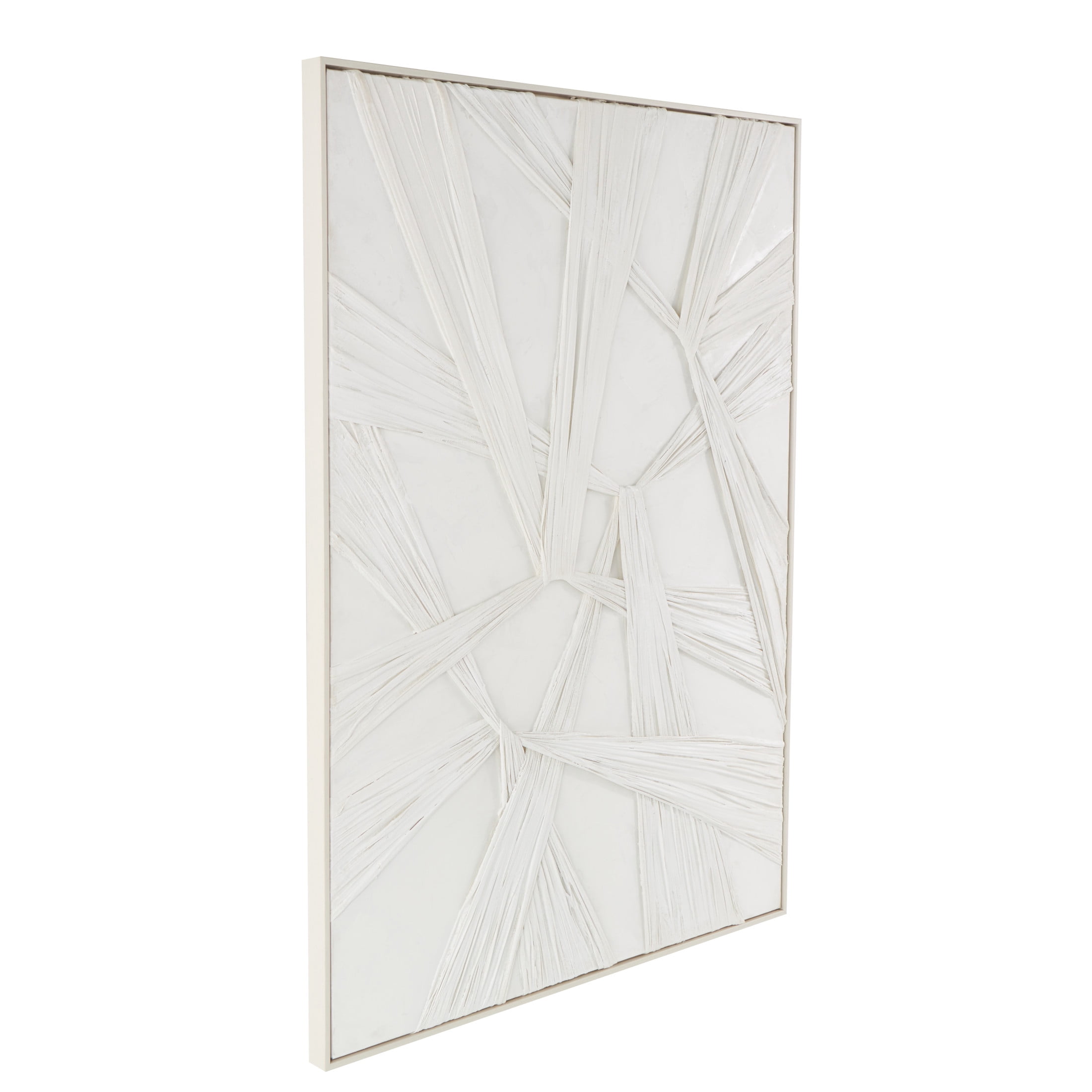 41" x 56" Intertwined Cloth Abstract Framed Wall Art, by DecMode