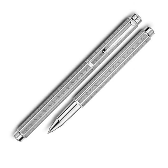 Caran D' Ache Ecridor Palladium Coated Chevron Rollerball Pen