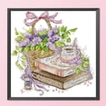 thumbnail image 2 of Cuadros Decorativos Libro café punto de cruz bordado parcial 14CT costura estampada (J558) DQrwqpou Nuevos Originales, 2 of 6