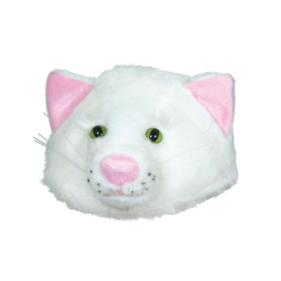 Party Central Club Pack of 12 White and Pink Adult Unisex Cat Head Hat Costumes Accessories - One