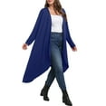 thumbnail image 2 of Cueply Women's Plus Size Cardigan Lightweight Long Sleeve Maxi Long Knitted Tops Open Front Sweater, 2 of 6