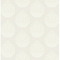 Chesapeake Totem Eggshell Pinecone Prepasted Nonwoven Wallpaper, 20.5-in by 33-ft, 56.4 sq. ft.
