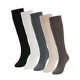 thumbnail image 2 of Deago 5 Pairs Women's Knee High Wool Socks Thick Winter Knit Thermal Long Boot Stocking Socks Leg Warmers (Multicolor), 2 of 9