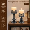 thumbnail image 2 of Candle Holder Iron Candle Holder Candle Holder with Openwork Pattern Candle Holder Easy to Maintain and Clean Candle Holder Matchable Candle Holder Suitable for Dining Rooms, 2 of 7