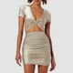 thumbnail image 1 of WILLBEST Vestidos Largos Vestidos De Mujer Con Corte Frontal Fruncido Para Mujer, 1 of 3