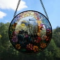 thumbnail image 2 of Personalized Bald Eagle Suncatcher Stained Glass, Bald Eagle Stained Glass Window Hanging Bald Eagle Sun Catchers Indoor Window Décor ZPTpdM, 2 of 5