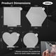 thumbnail image 4 of 20 hojas de acrílico transparente, tableros acrílicos fundidos de 4 formas para base de luz LED, carteles de panel acrílico en blanco, tableros transparentes con película protectora de doble cara para, 4 of 5