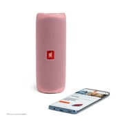 JBL Flip 5 Waterproof Wireless Bluetooth Portable Speaker, USB Cable, Pink, JBLFLIP5PINKAM-PR, 2 Count
