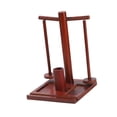 thumbnail image 3 of Soporte de madera para hilo, dispensador portátil de hilo para tejer a ganchillo y a dos agujas. Marrón, 3 of 9