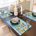 thumbnail image 6 of Placemats Set Of 4 / 6, Palm Tree_Ah Placemats For Dining Table Indoor/Outdoors Heat Resistant Washable Placemats 18" X 12", 6 of 8