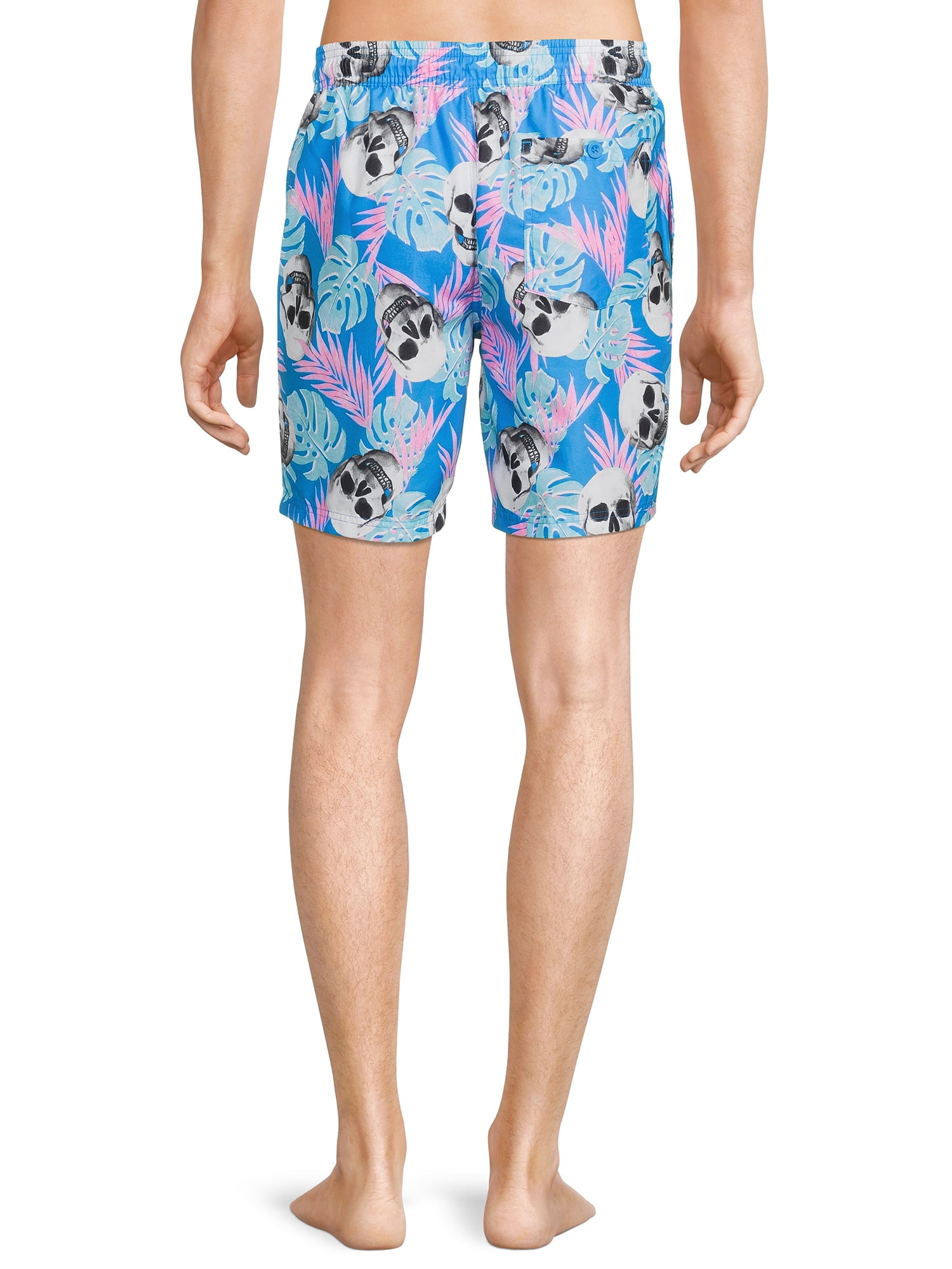 No Boundaries Men's & Big Men's 7" Printed Swim Trunks