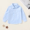 thumbnail image 2 of YOUI-GIFTS Toddler Baby Boys Dress Shirts Long Sleeve Button Down Shirt for Kids Boys 12M-6T, 2 of 7
