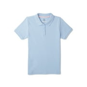 Wonder Nation Girls Polo Shirt with Short Sleeves, Sizes XS-XXL
