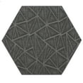 thumbnail image 1 of Furnish My Place Indoor Floor Rug - 9 ft. Hexagon, Gray, Geometrical Print, Customized Area Rug for Bedrooms, Hallways, Living Rooms, 1 of 5