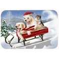 thumbnail image 2 of Dogs and Kitten in Sled Need for Speed Kitchen or Bath Mat 24x36 PTW2015JCMT, 2 of 2