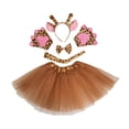 thumbnail image 3 of Disfraz de jirafa animal, accesorios de cosplay para festivales, disfraces, espectáculos escénicos Marrón, 3 of 8