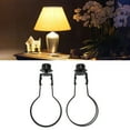 thumbnail image 1 of Bulb Clip Adapter,2Pcs No Harp Required Clip On Bulb Metal  Lampshade Holder with Finial Top Lamp Shade Light Bulb Clip Adapter Kit for Table Lamp Floor Lamp, 1 of 7