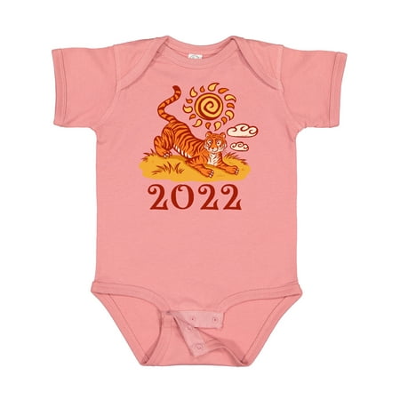 

Inktastic 2022 Chinese New Year Tiger Gift Baby Boy or Baby Girl Bodysuit