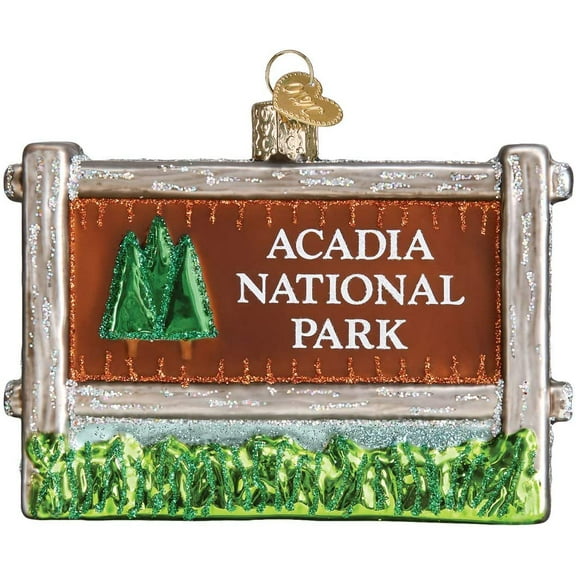 Old World Christmas 36190 Glass Blown Acadia National Park Ornament