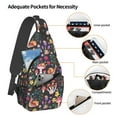 thumbnail image 4 of Mushroom Sling Bag Backpack Unisex Crossbody Shoulder Daypack Chest Bag For Women Men Hiking Travel Sport, 4 of 9